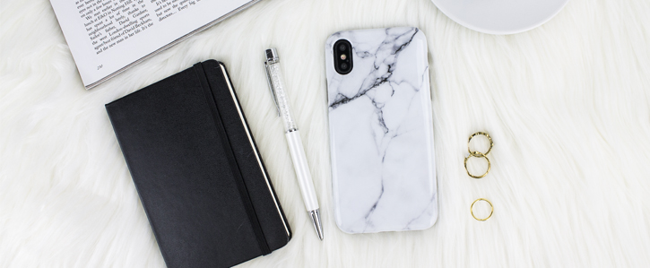 LoveCases Marble iPhone X Case - Classic White